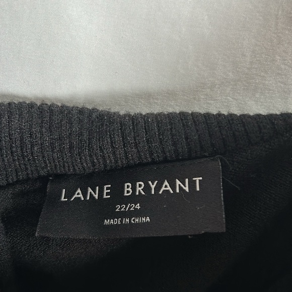 Lane Bryant Fitted Medium-Sleeve Asymmetrical Neck Pullover Sweater -Size 22/24 - Picture 4 of 8